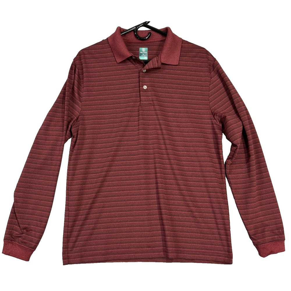 ProTour size M Red Short Sleeve Polo Golf Shirt Men's